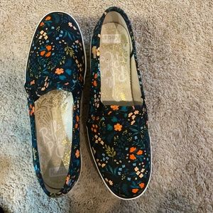 Keds Size 8.5 Floral Slip On Sneakers